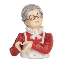 Clayre & Eef Kerstdecoratie Beeld 19x18x23 cm Beige Kunststof