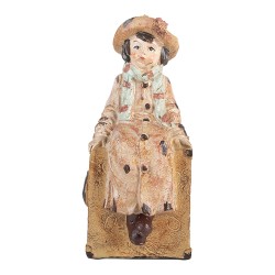 Clayre & Eef Boekensteunen Set van 2 Kinderen 19x10x22 cm Bruin Kunststof