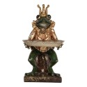 Clayre & Eef Decoratie Beeld Kikker 16x15x28 cm Groen Kunststof