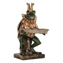Clayre & Eef Decoratie Beeld Kikker 16x15x28 cm Groen Kunststof