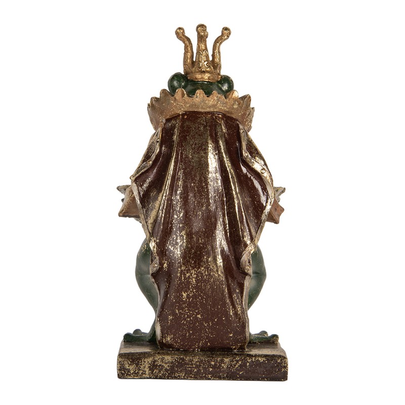 Clayre & Eef Decoratie Beeld Kikker 16x15x28 cm Groen Kunststof