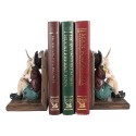 Clayre & Eef Boekensteunen Set van 2 Pinokkio 24x11x17 cm Bruin Kunststof
