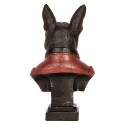 Clayre & Eef Decoratie Beeld Hond 15x12x26 cm Zwart Kunststof