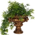 Clayre & Eef Bloempot 26x22x21 cm Goudkleurig Kunststof
