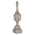 Clayre & Eef Dekoration Ornament Ø 11x43 cm Grau Kunststoff