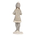Clayre & Eef Dekorationsfigur Kinder 8x7x22 cm Grau Kunststoff