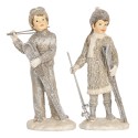 Clayre & Eef Image de décoration Enfants 8x7x15 cm Gris Plastique