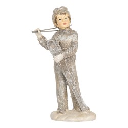 Clayre & Eef Image de décoration Enfants 8x7x15 cm Gris Plastique