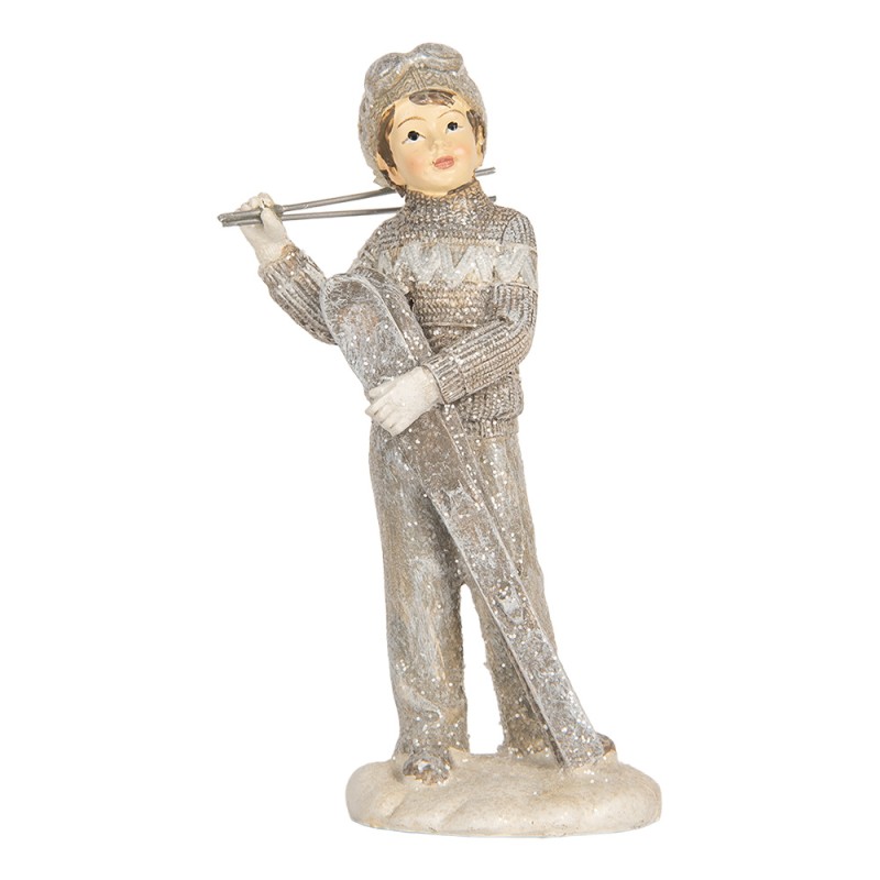 Clayre & Eef Image de décoration Enfants 8x7x15 cm Gris Plastique
