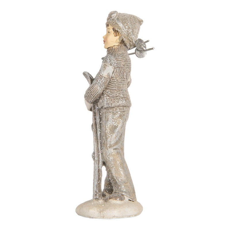 Clayre & Eef Image de décoration Enfants 8x7x15 cm Gris Plastique