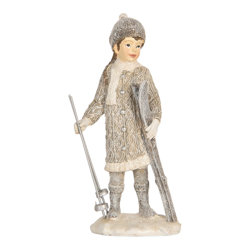 Clayre & Eef Image de décoration Enfants 8x7x15 cm Gris Plastique