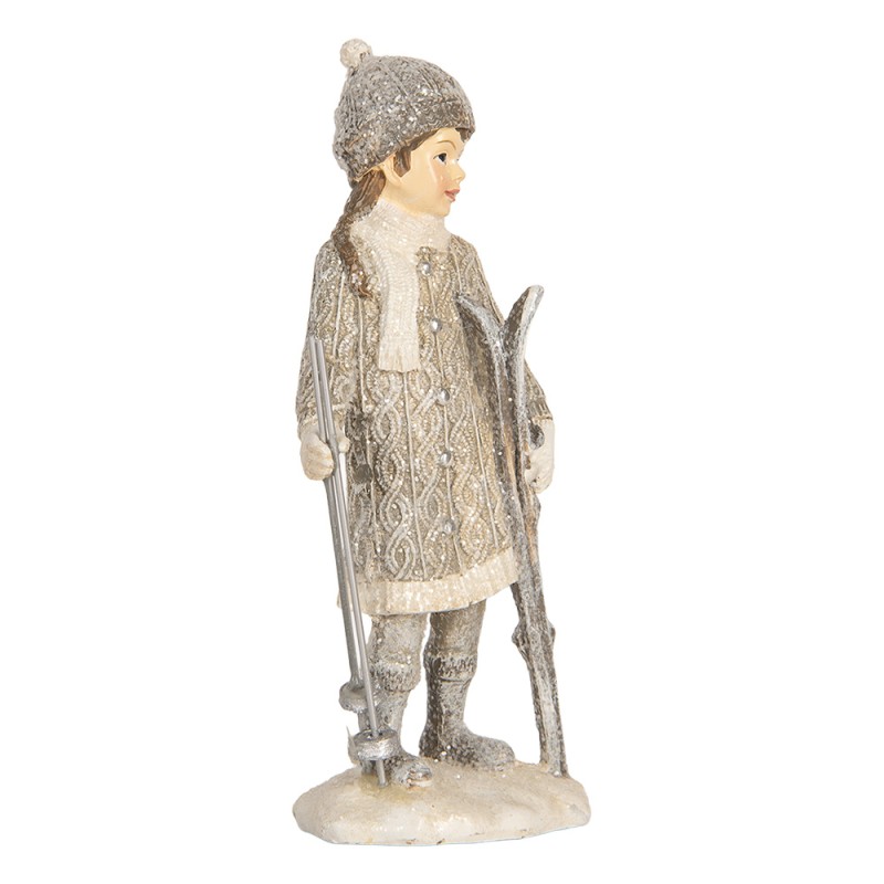 Clayre & Eef Image de décoration Enfants 8x7x15 cm Gris Plastique