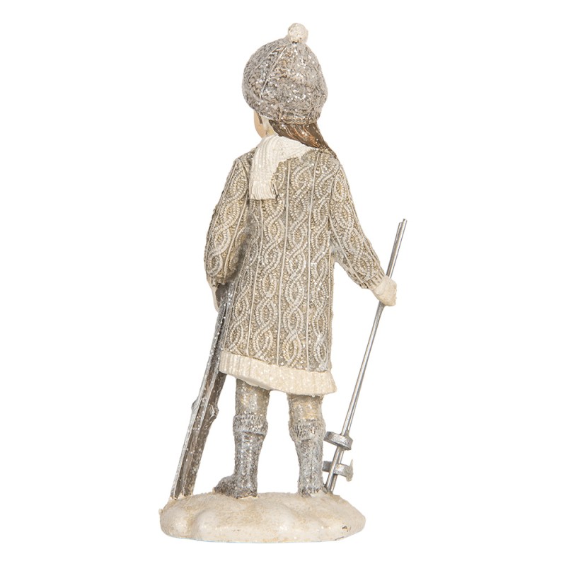 Clayre & Eef Image de décoration Enfants 8x7x15 cm Gris Plastique