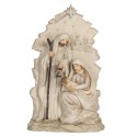Clayre & Eef Christmas Decoration Figurine Nativity Scene 15x7x24 cm Beige Plastic