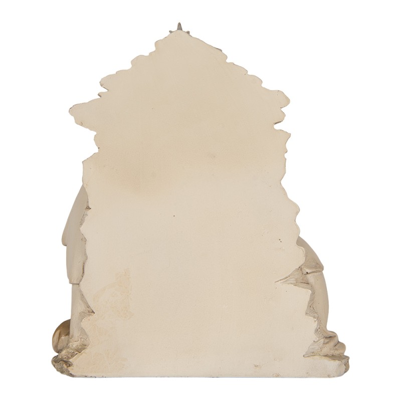 Clayre & Eef Weihnachtsdekorationsfigur Krippe 24x8x27 cm Beige Kunststoff