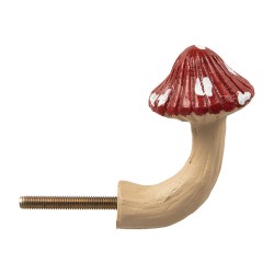 Clayre & Eef Deurknop 3x4x6 cm / S3 cm Rood Kunststof