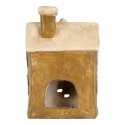 Clayre & Eef Portacandela Casa 23x15x33 cm Marrone Ceramica