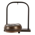 Clayre & Eef Orologio da tavolo 14x5x16 cm / 1xAA Marrone Metallo