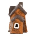 Clayre & Eef Waxinelichthouder Huis 20x11x16 cm Oranje Keramiek