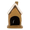 Clayre & Eef Portacandela Casa 10x10x16 cm Marrone Ceramica