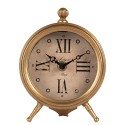 Clayre & Eef Horloge de table 11x5x15 cm / 1xAA Couleur or Métal