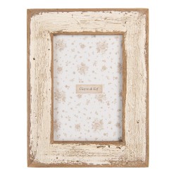 Clayre & Eef Photo Frame 10x15 cm Brown Beige Wood