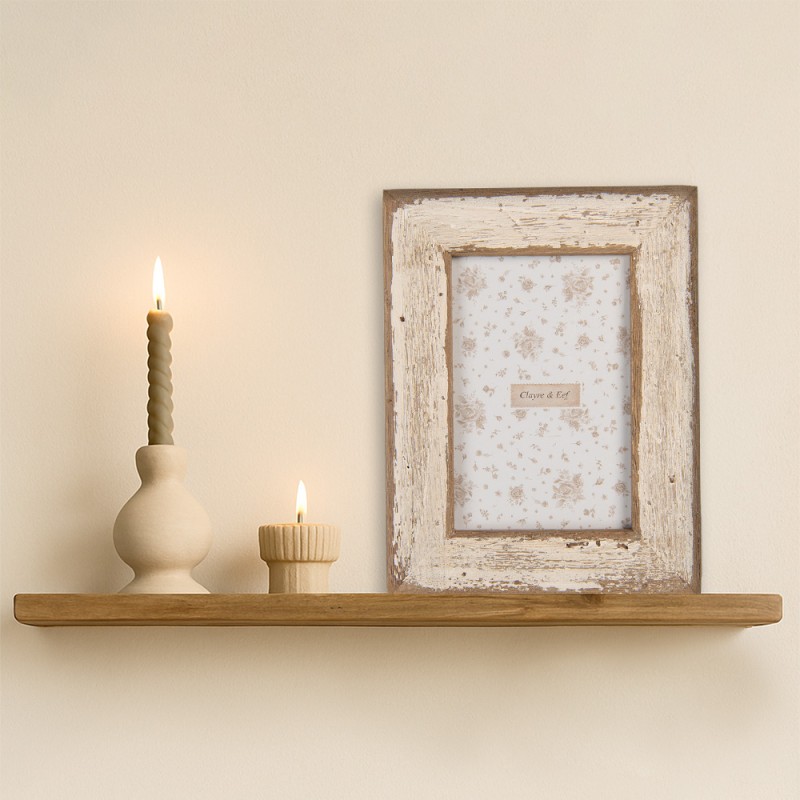 Clayre & Eef Photo Frame 10x15 cm Brown Beige Wood