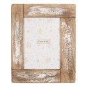 Clayre & Eef Photo Frame 13x18 cm Brown White Wood