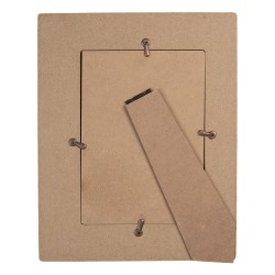 Clayre & Eef Fotolijst 13x18 cm Bruin Wit Hout