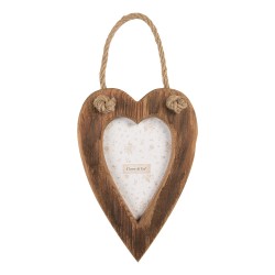 Clayre & Eef Bilderrahmen 10x15 cm Braun Holz