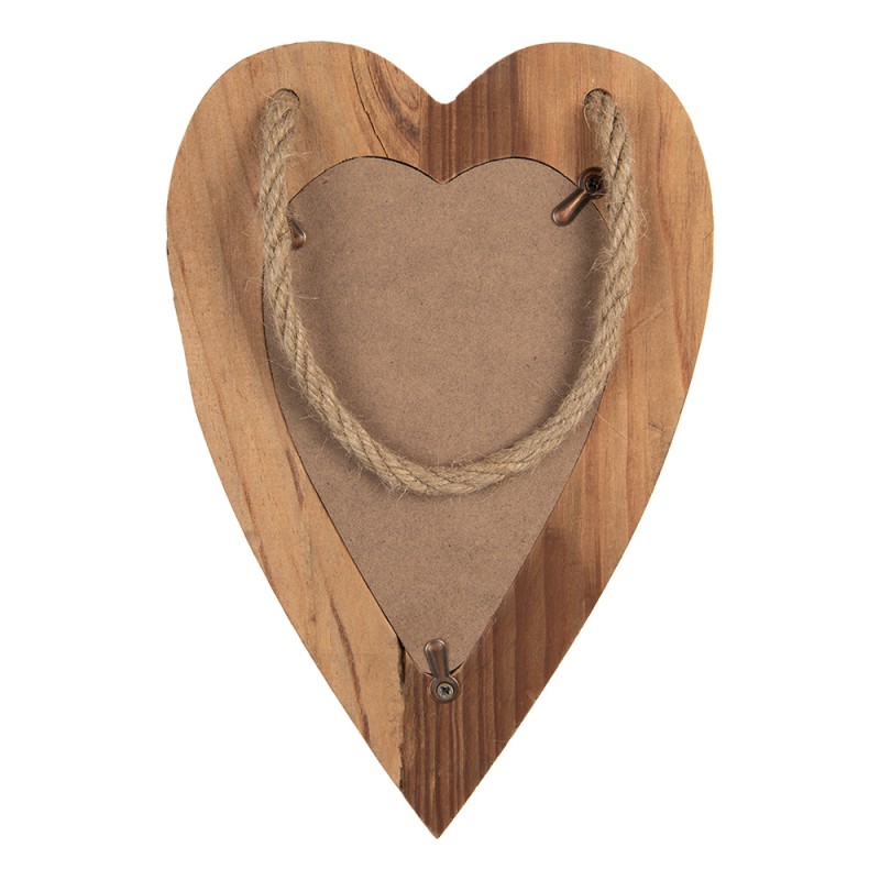 Clayre & Eef Bilderrahmen 10x15 cm Braun Holz