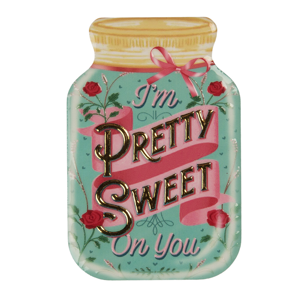 Clayre&Eef Magneet 5x1x8 cm Bruin Metaal afbeelding