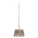 Clayre & Eef Image de décoration Chien 20x8x24 cm Gris Métal