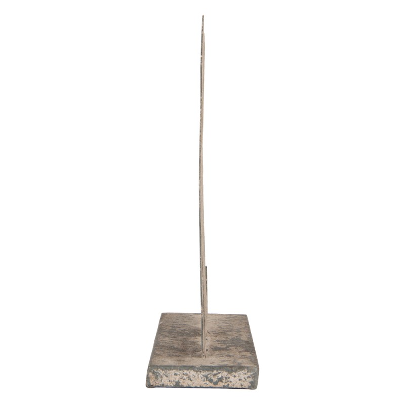 Clayre & Eef Image de décoration Chien 20x8x24 cm Gris Métal