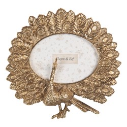 Clayre & Eef Photo Frame 10x8 cm Gold colored Plastic