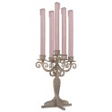 Clayre & Eef Candelabro 26x26x35 cm Grigio Metallo