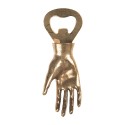 Clayre & Eef Apribottiglie Mano 11x3x4 cm Color oro Metallo