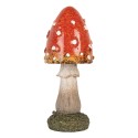 Clayre & Eef Image de décoration Champignon Ø 5x12 cm Rouge Polyrésine