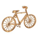 Clayre & Eef Portemanteau mural 3 crochets Vélo 20x4x12 cm Couleur or Métal