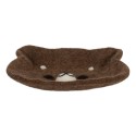 Clayre & Eef Bol de décoration Ours 15x13x3 cm Marron Feutre