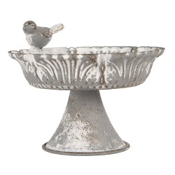 Clayre & Eef Etagere 13x12x10 cm Grigio Metallo