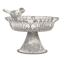 Clayre & Eef Etagere 13x12x10 cm Grigio Metallo