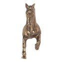 Clayre & Eef Door Knob Horse 3x9x8 cm Gold colored Metal
