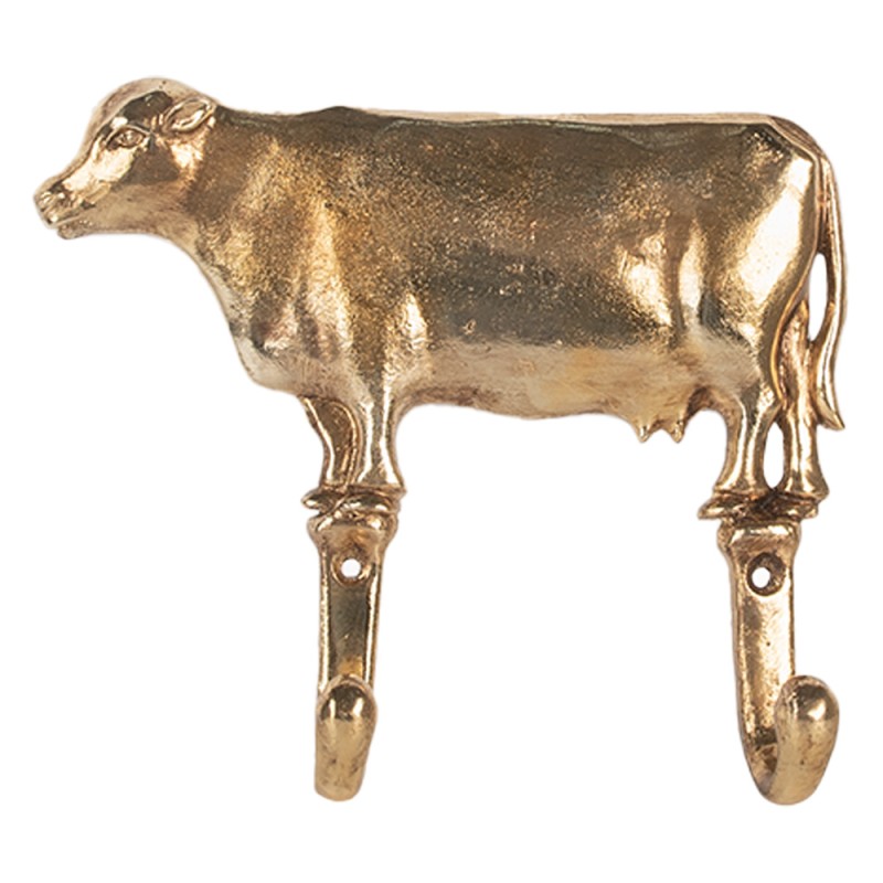 Clayre & Eef Wall Hook Chick 17x4x15 cm Gold colored Metal