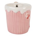 Clayre & Eef Tasse 350 ml Rosa Keramik Pfefferkuchenmann
