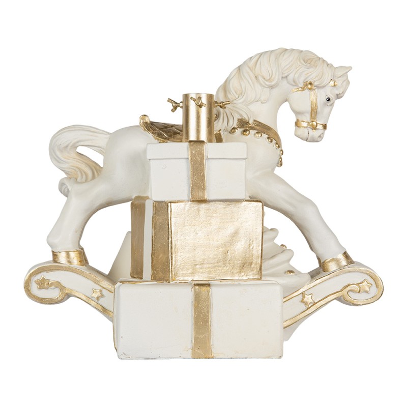 Clayre & Eef Kerstboom Standaard 47x30x40 cm Wit Keramiek