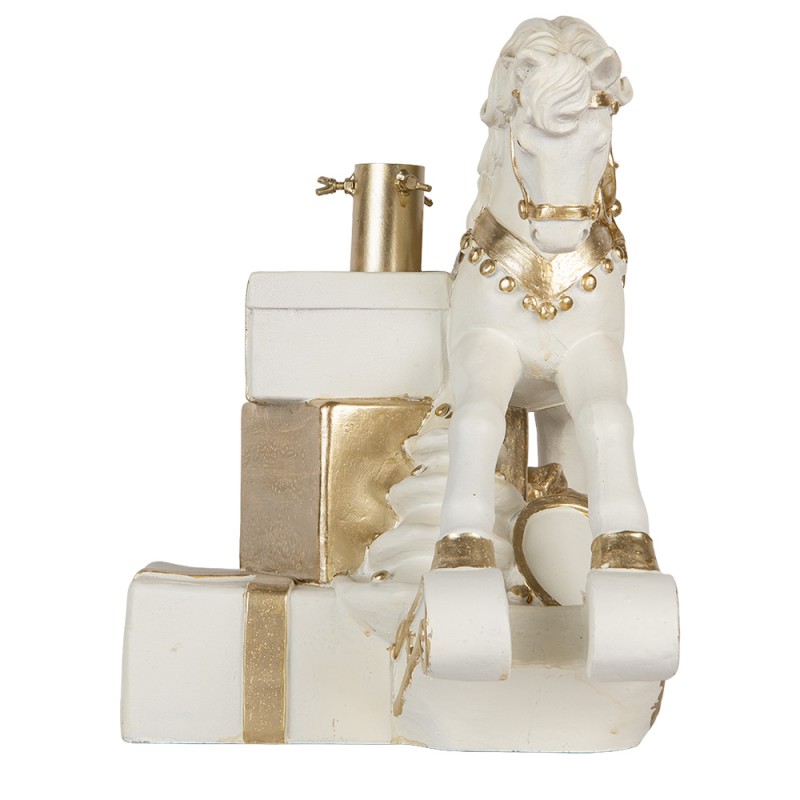 Clayre & Eef Kerstboom Standaard 47x30x40 cm Wit Keramiek
