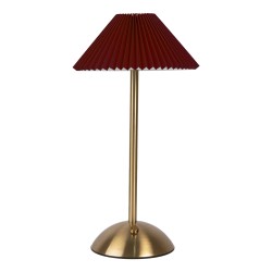 Gabriël Lampada da tavolo Ø 16x30 cm Rosso Plastica