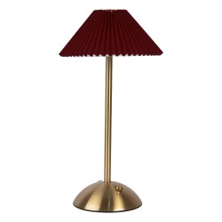 Gabriël Lampada da tavolo Ø 16x30 cm Rosso Plastica