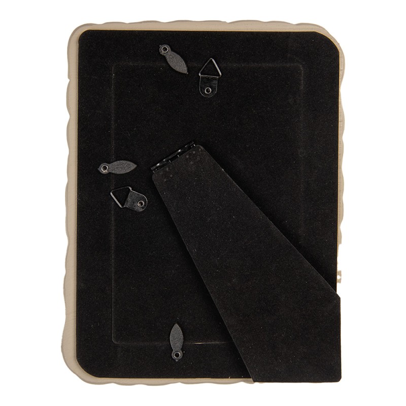 Clayre & Eef Cadre photo 10x15 cm Beige Plastique